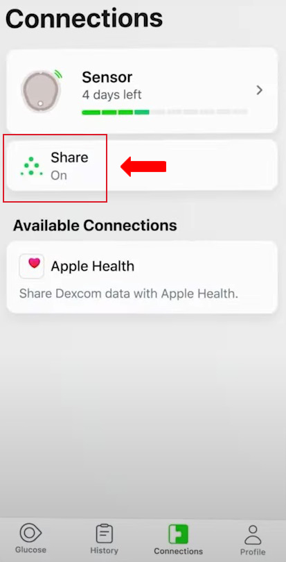 Dexcom screenshot