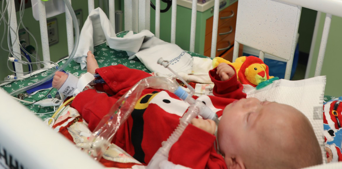 Baby in nicu with AngelEye camera