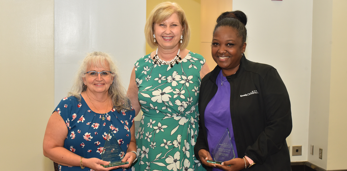 Nurses with award