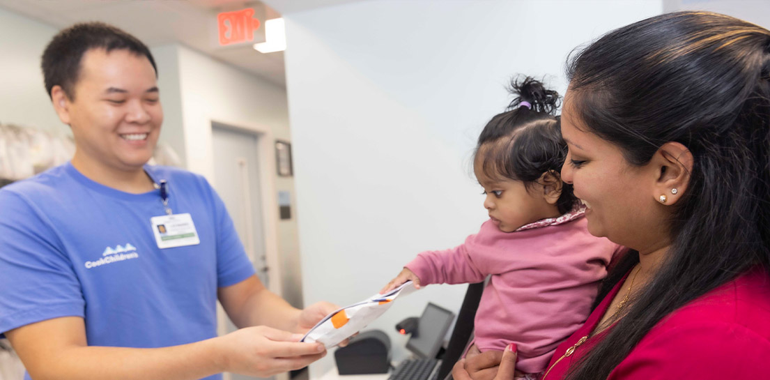 Cook Children&rsquo;s pharmacist with mother and little daughter
