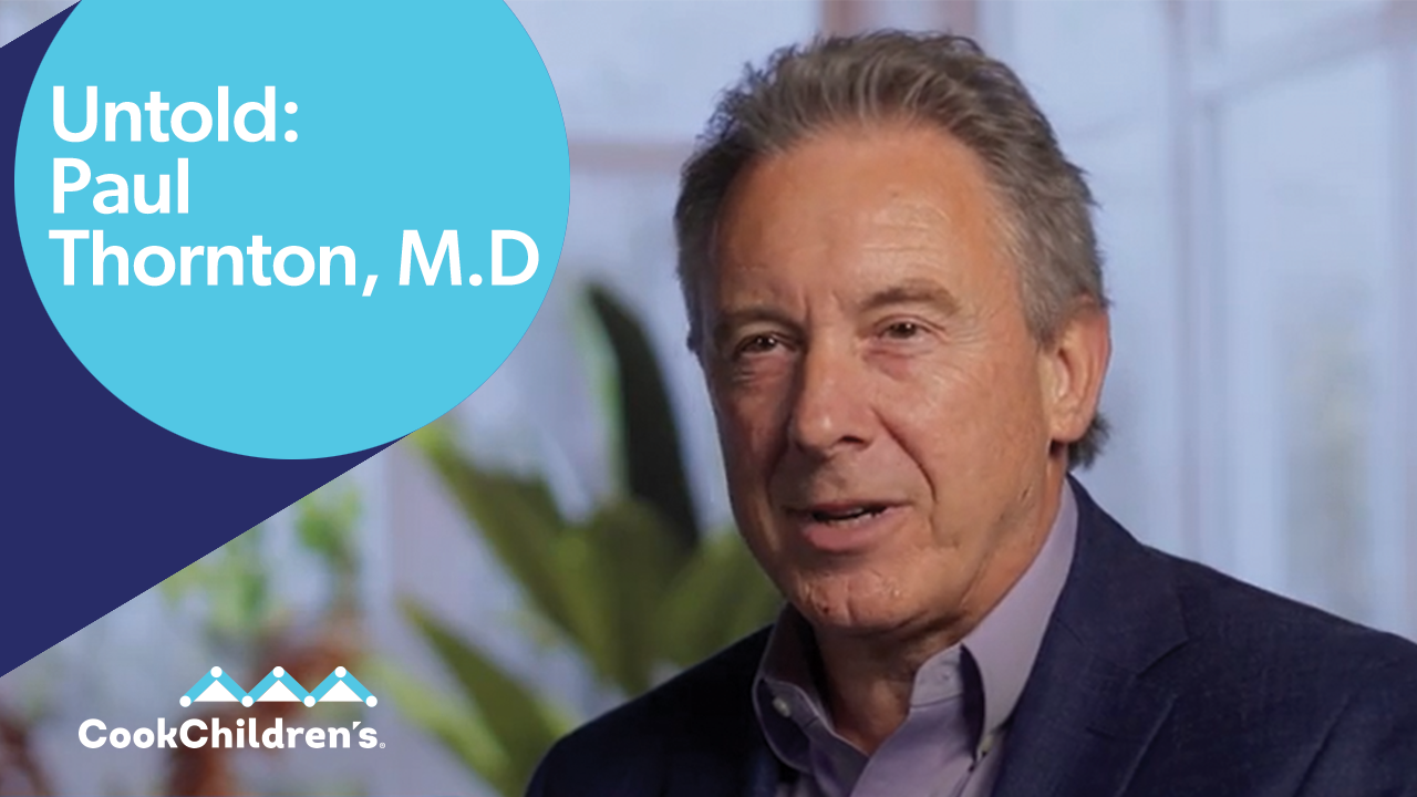 Dr. Paul Thornton telling his story
