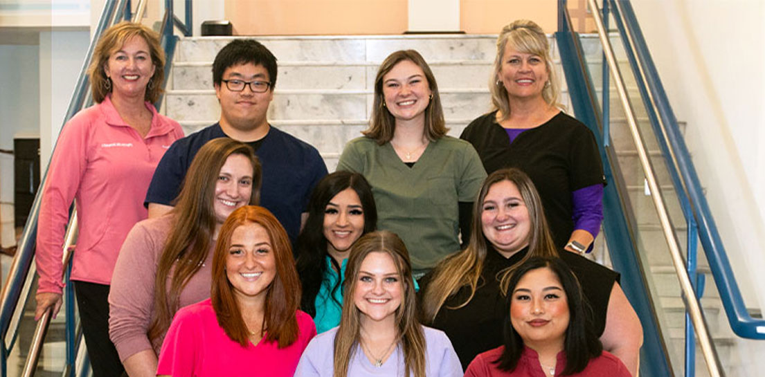 Respiratory therapy graduate program students and educators at Cook Children's