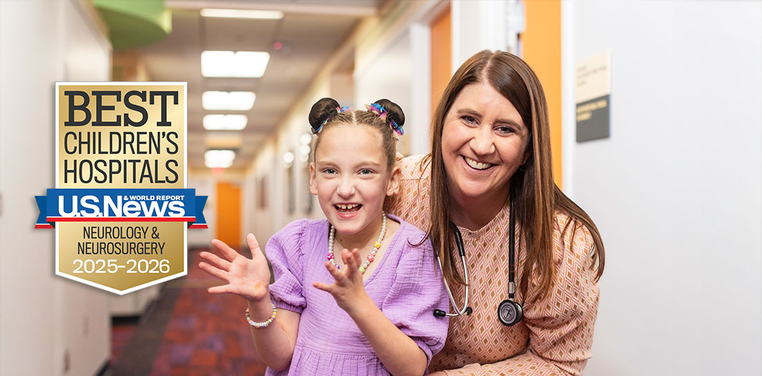 Child, doctor in hospital. BEST CHILDREN'S HOSPITALS U.S. NEWS & WORLD REPORT NEUROLOGY & NEUROSURGERY 2025-2026