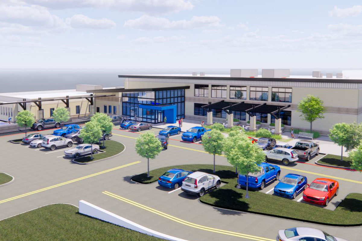 Architectural rendering of expansion