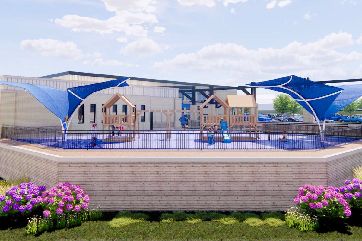Architectural rendering of expansion