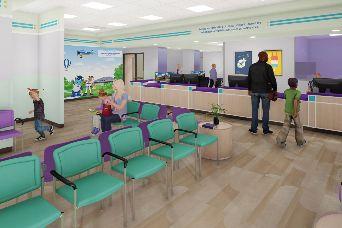 Architectural rendering of expansion