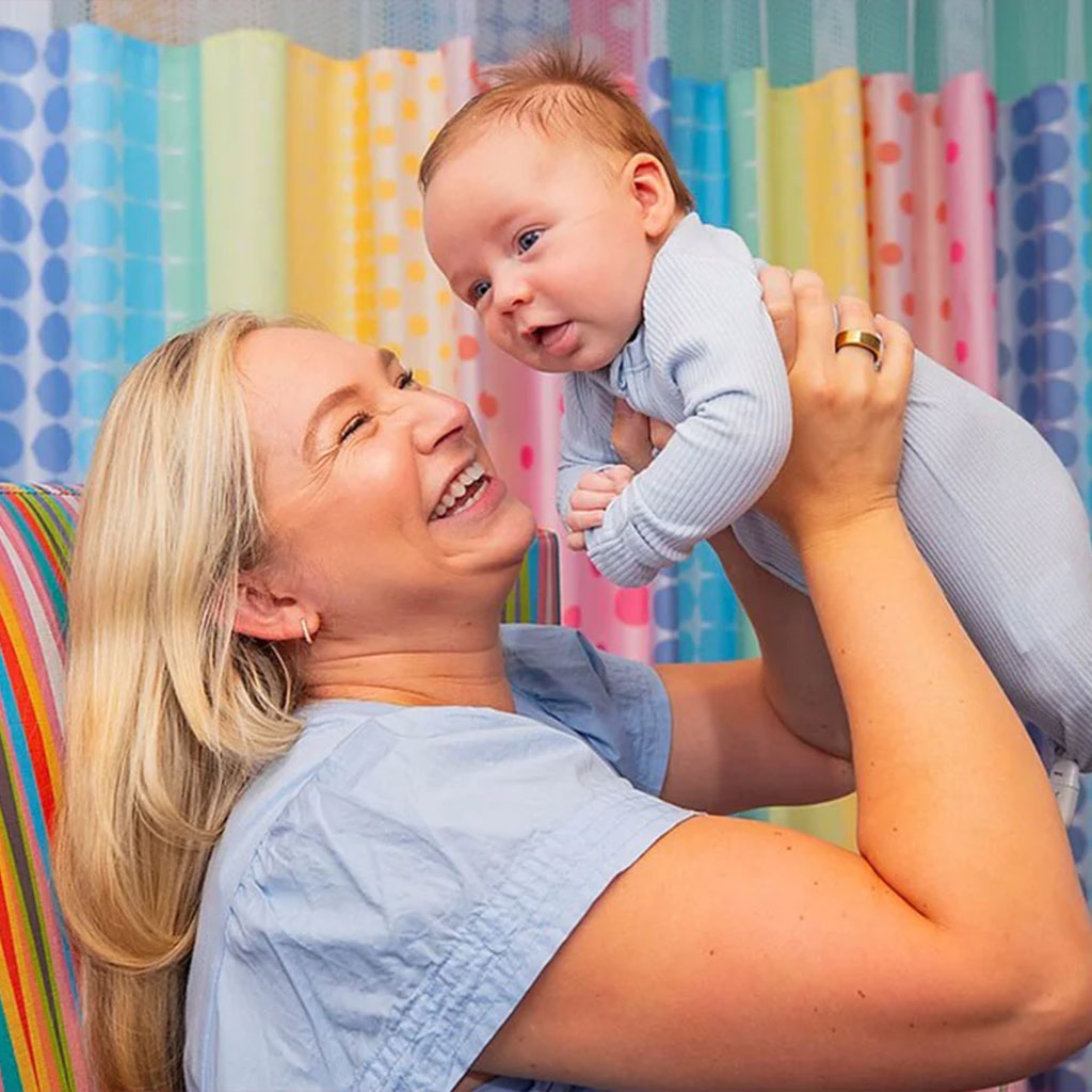 Nurse with newborn