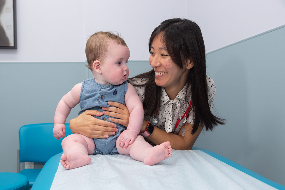 Dr. Hsu with Baby