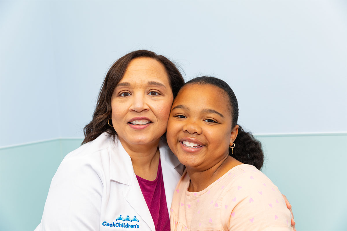 Dr. Evans with Girl
