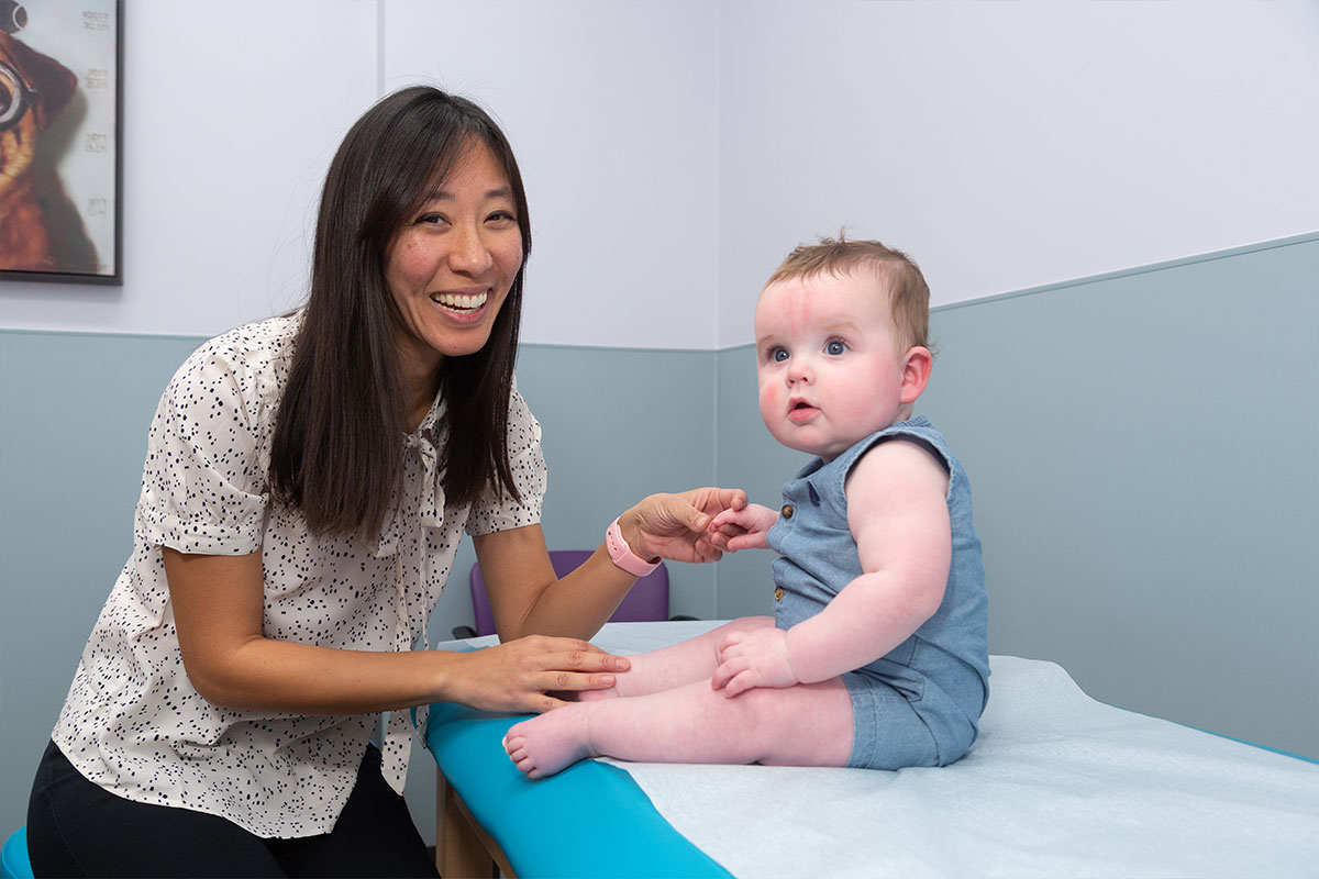 Dr. Hsu with Baby