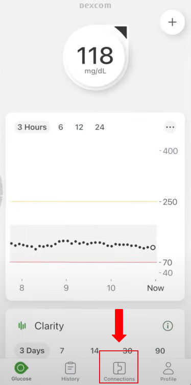 Dexcom screenshot