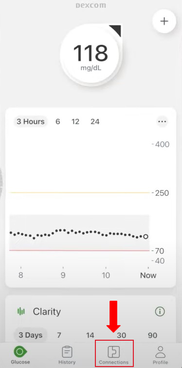 Dexcom screenshot