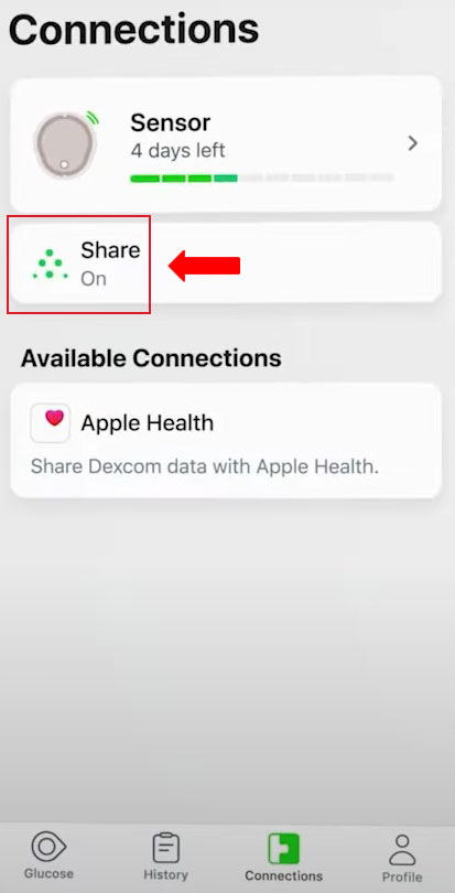 Dexcom screenshot