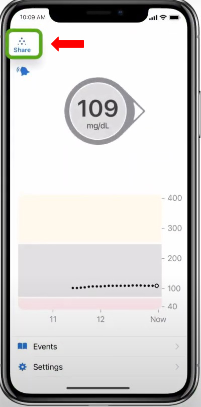 Dexcom screenshot