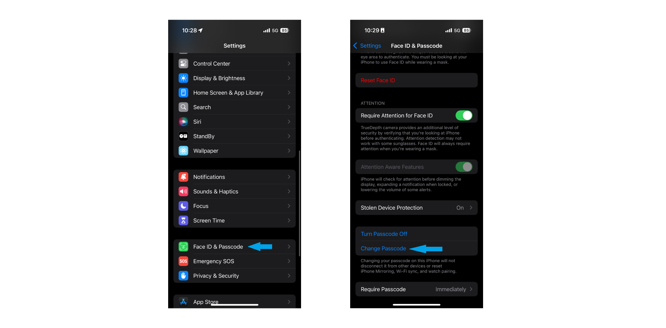 IOS privacy settings