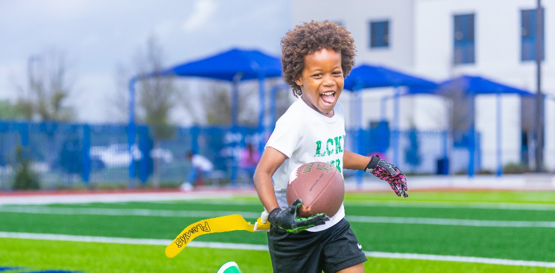 Boy with football